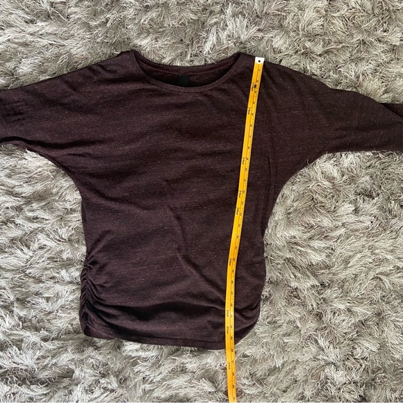 Obey women burgundy tone on tone long sleeve pullover sweater. Size M. Used. - Picture 6 of 9